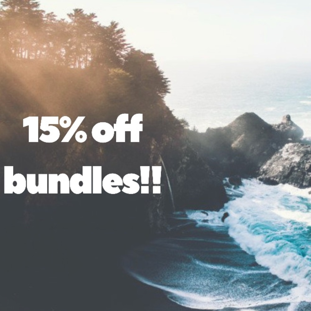 15% off bundles of 2 or more items!